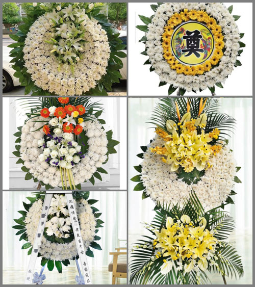 广东梅州市丰顺县潘田镇新联村花圈速递